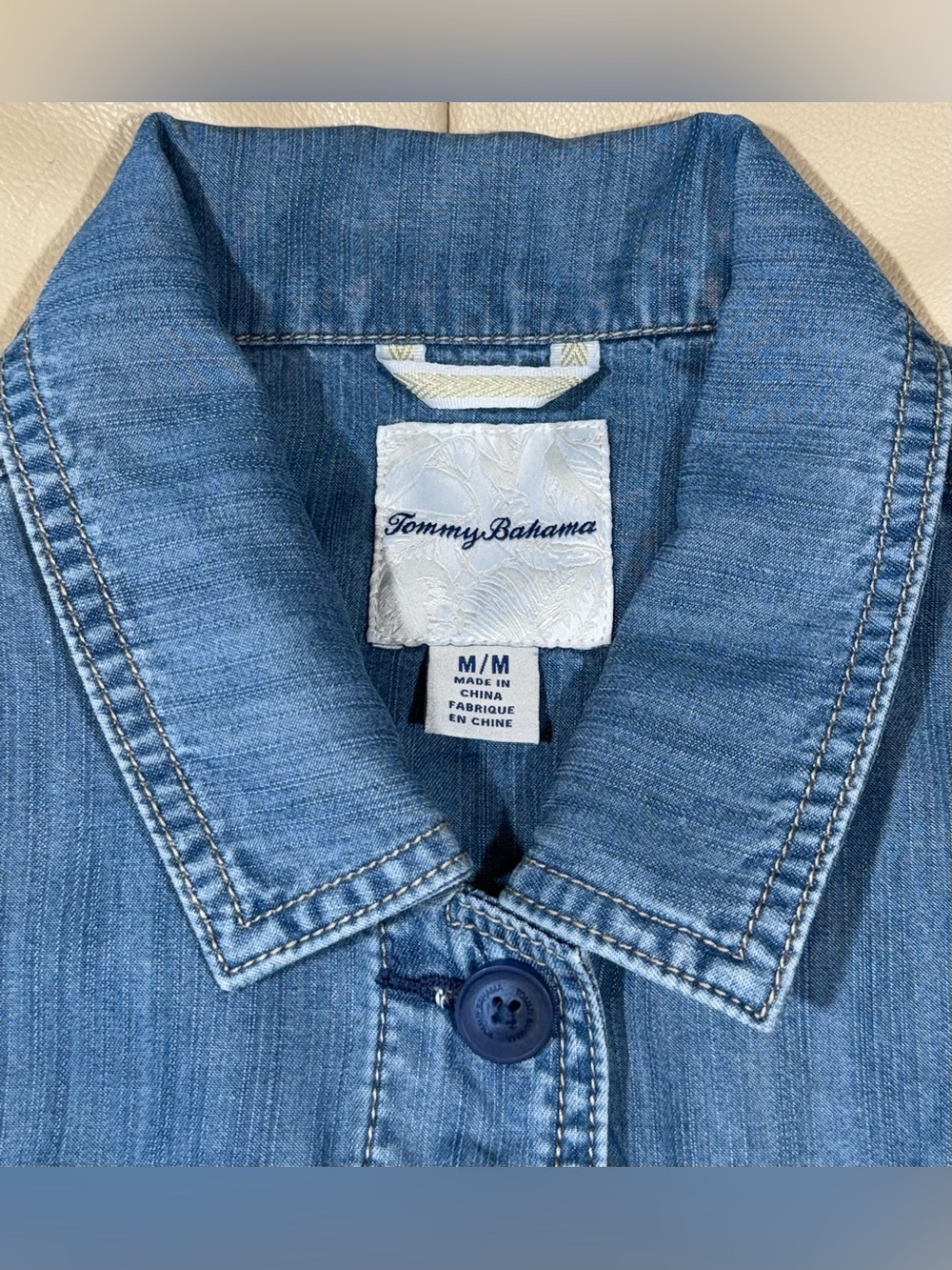 Tommy Bahama Chambray O’Lei Shirt Jacket - Picture 5 of 16